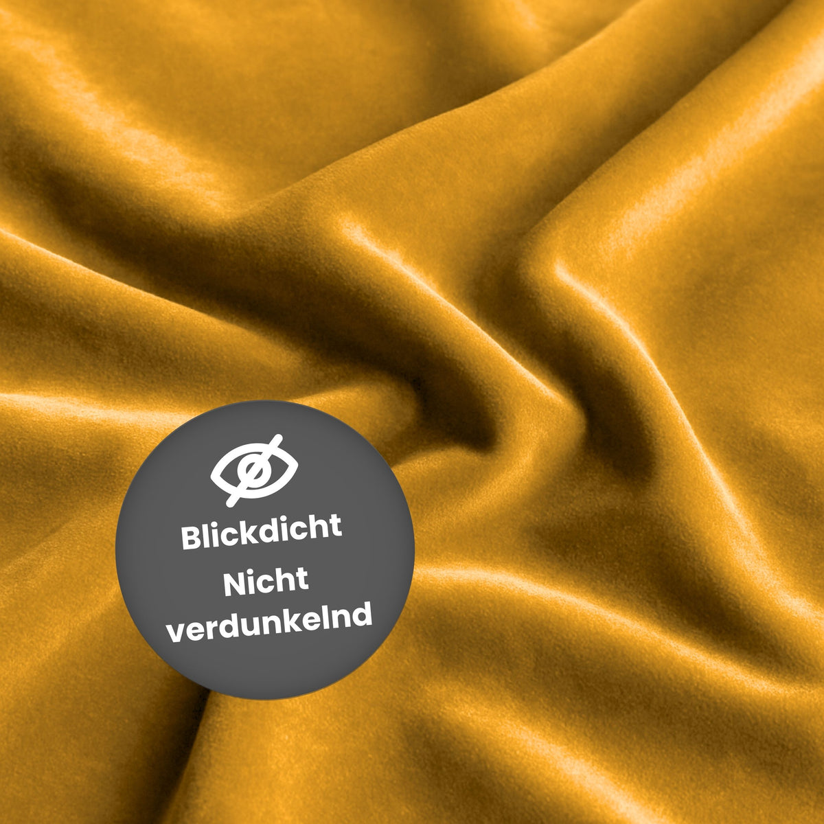 Nachtvorhang "Samtvorhang" senfgelb Velvet