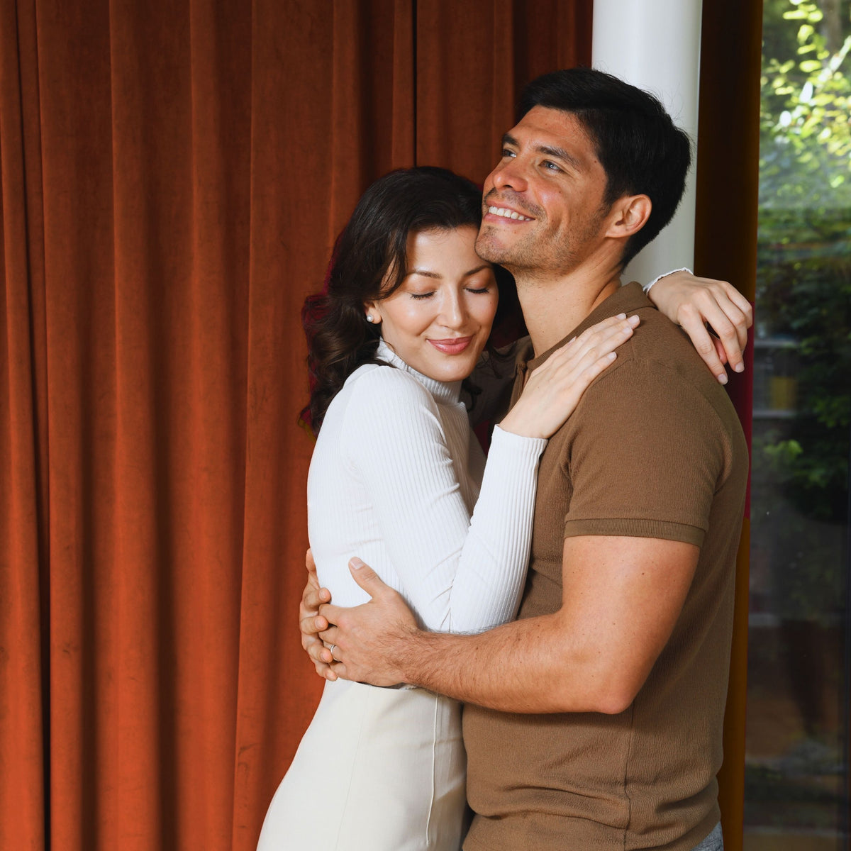 Nachtvorhang "Samtvorhang" orange Velvet