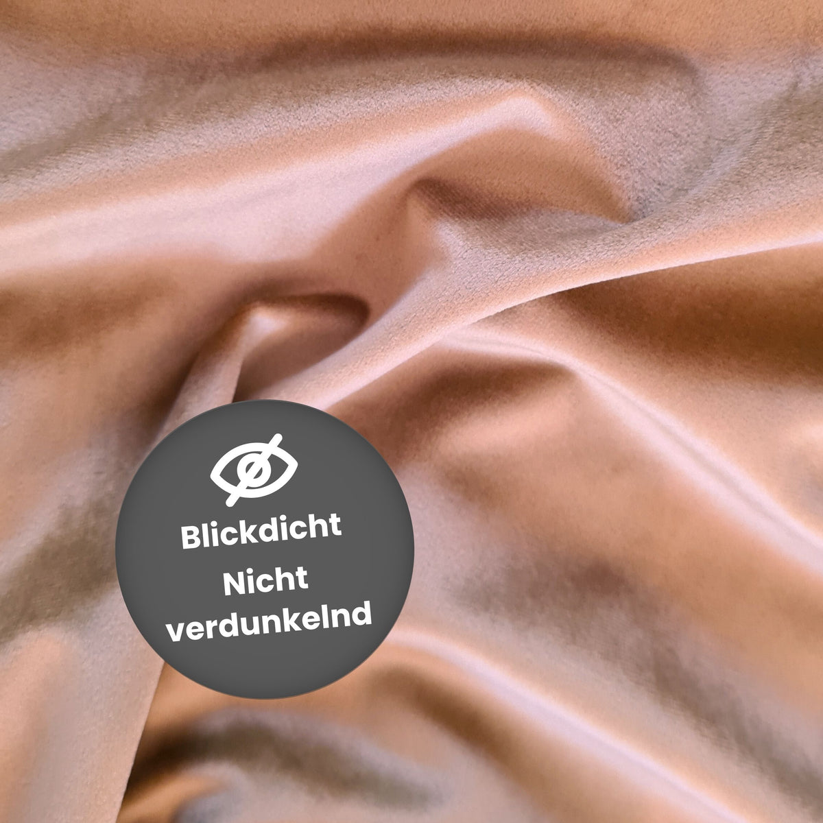 Nachtvorhang "Samtvorhang" lachs Velvet