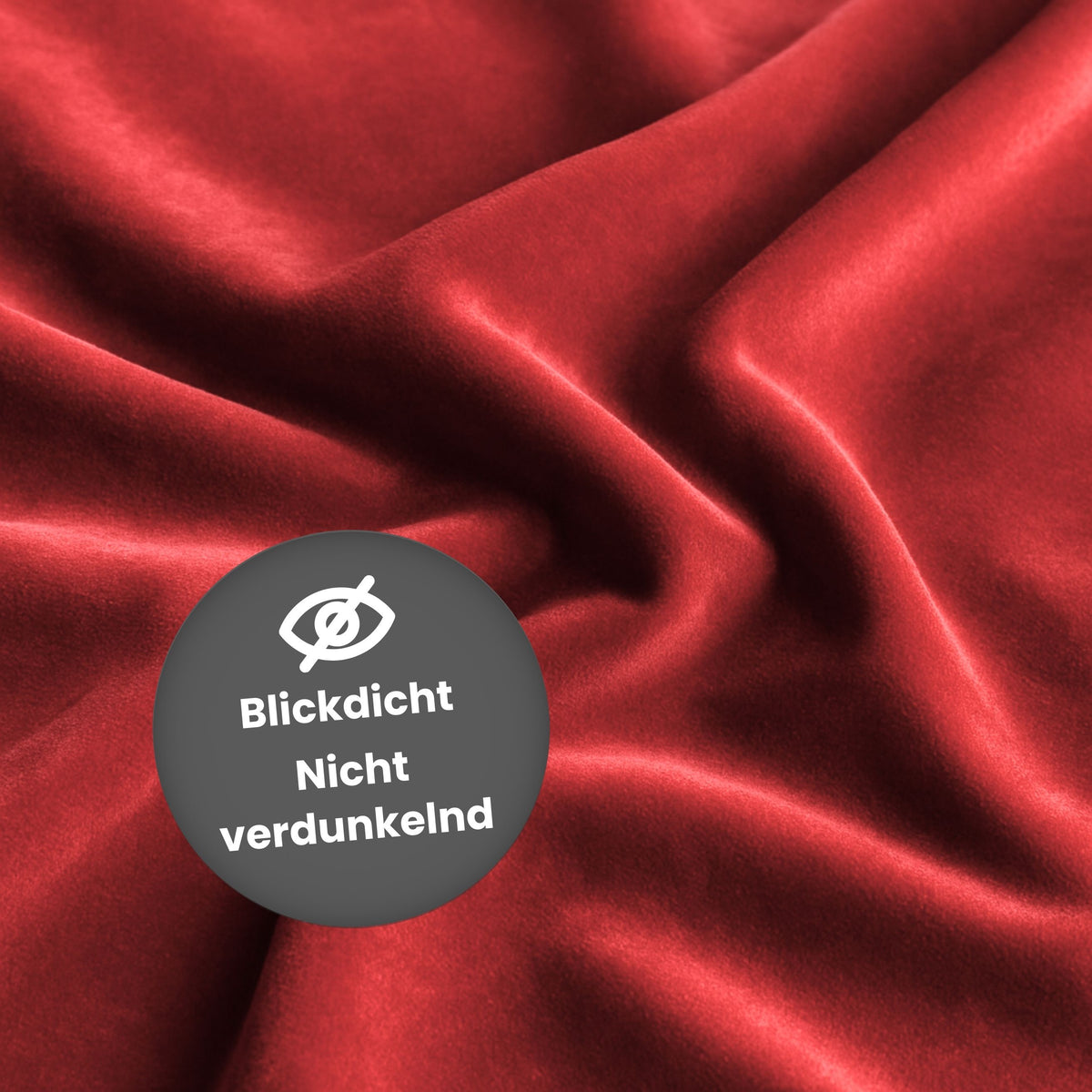 Nachtvorhang "Samtvorhang" rot Velvet