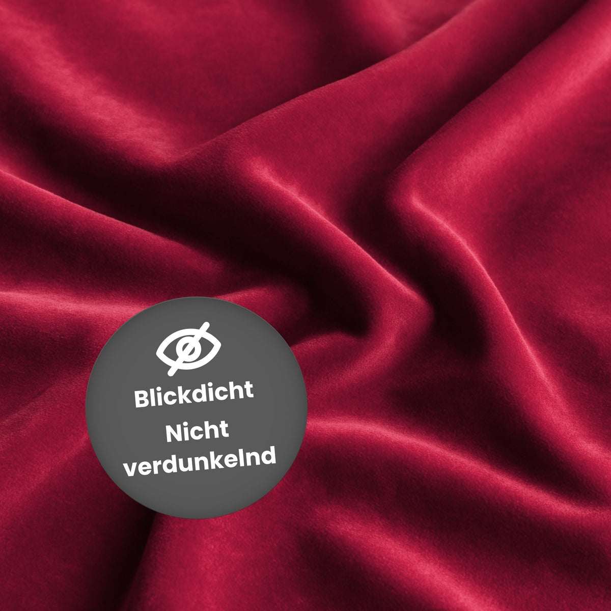 Nachtvorhang "Samtvorhang" karminrot Velvet