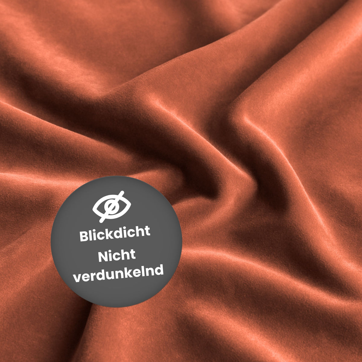 Nachtvorhang "Samtvorhang" dunkellachs Velvet