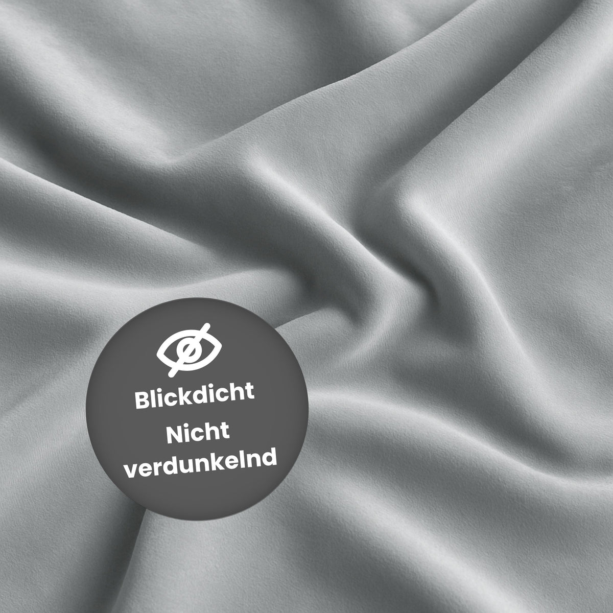 Nachtvorhang "Samtvorhang" blau grau Velvet