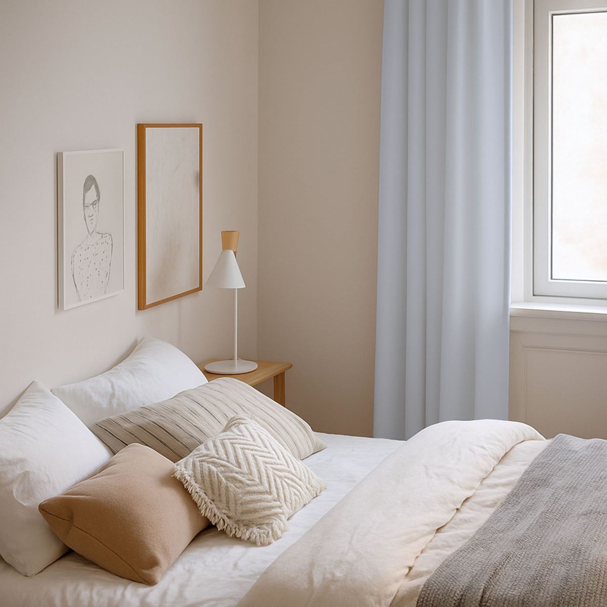 Nachtvorhang "Samtvorhang" frostblau Velvet