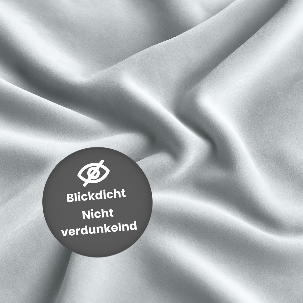 Nachtvorhang "Samtvorhang" frostblau Velvet