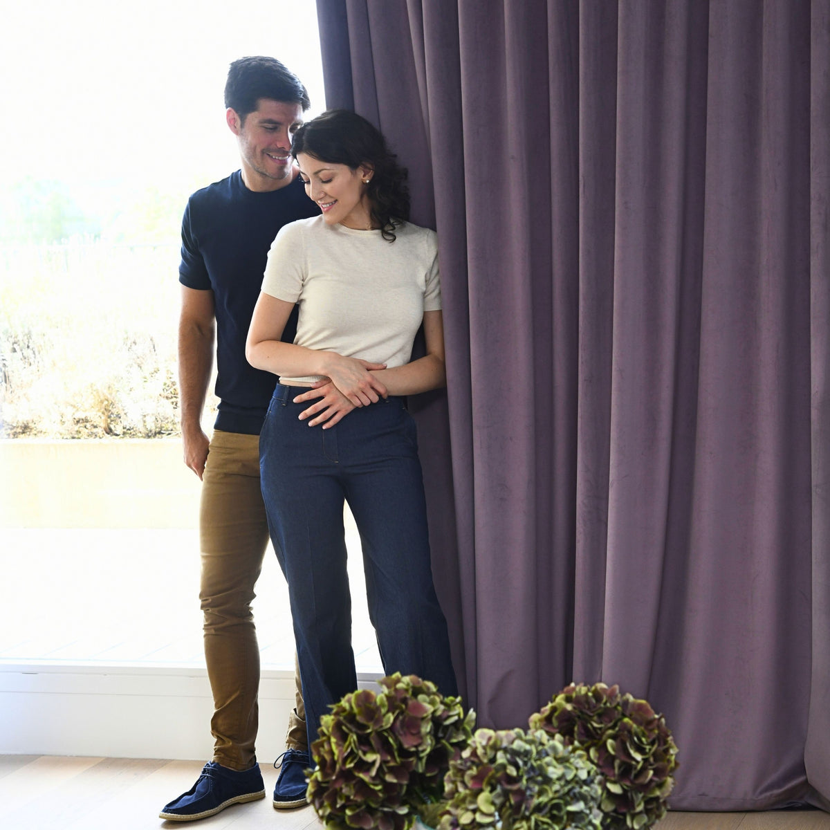 Nachtvorhang "Samtvorhang" flieder Velvet