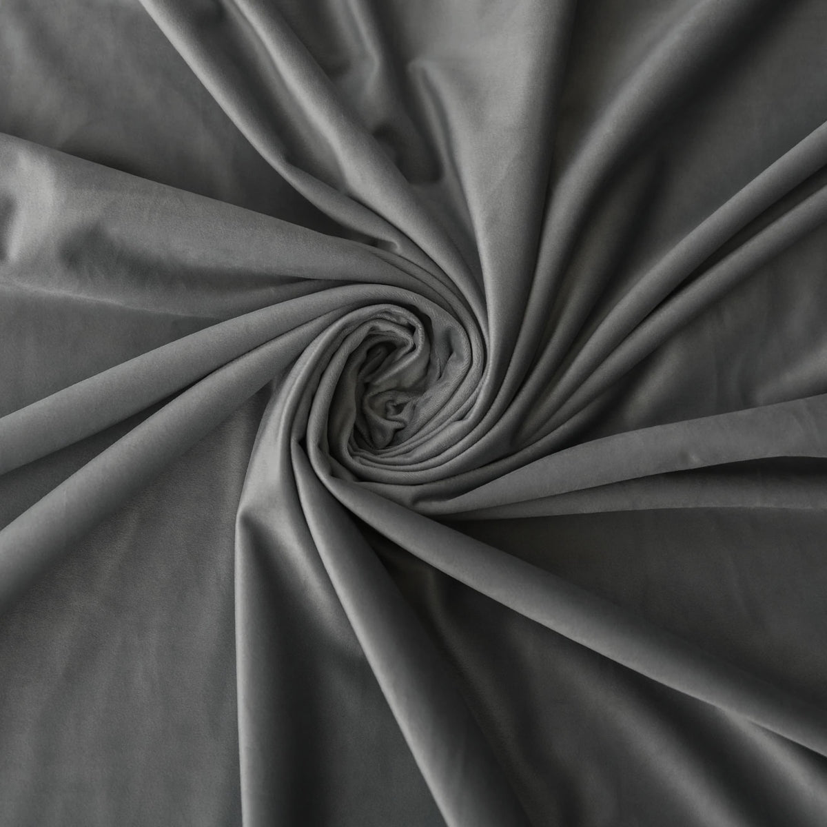 Nachtvorhang "Samtvorhang" grau Velvet