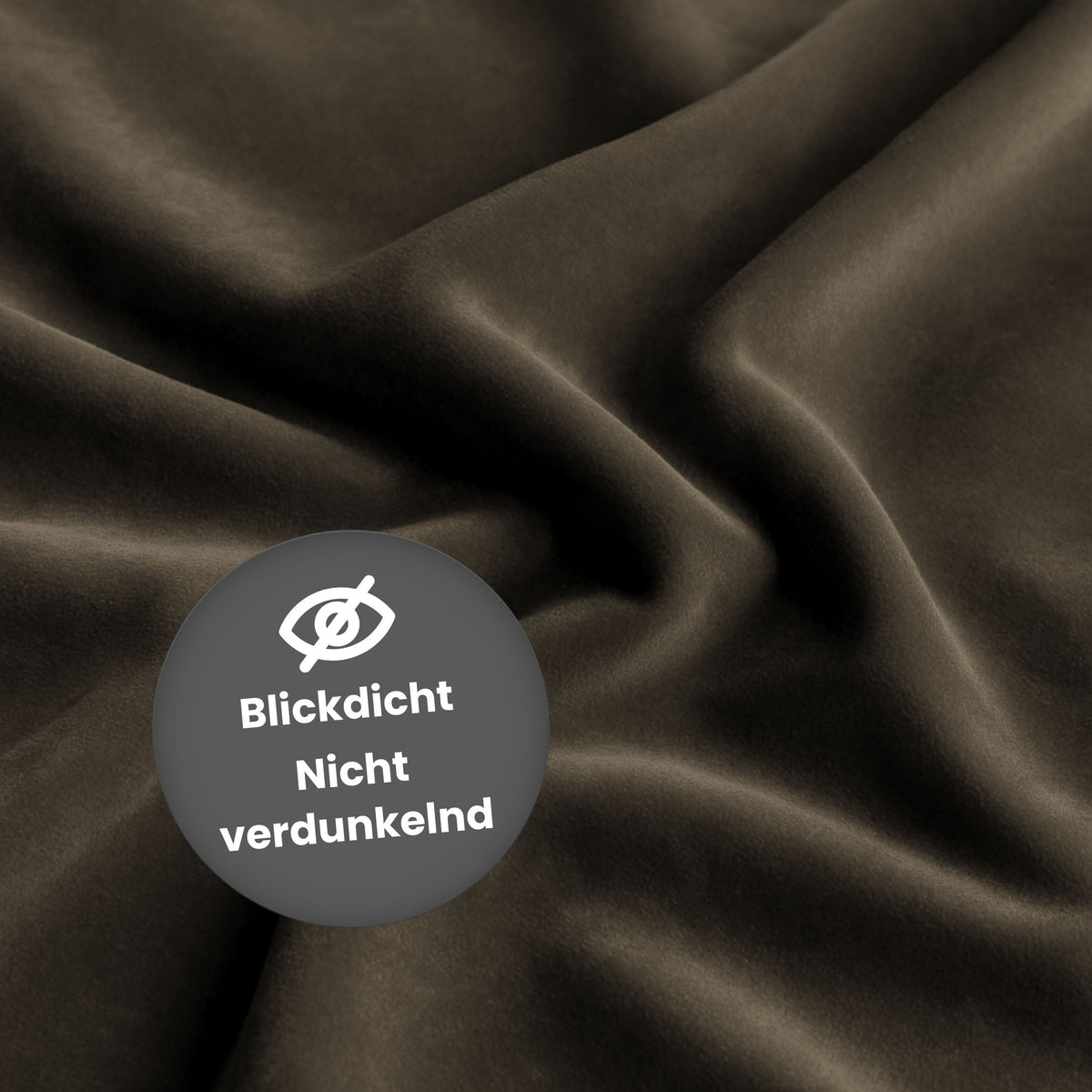 Nachtvorhang "Samtvorhang" braun Velvet