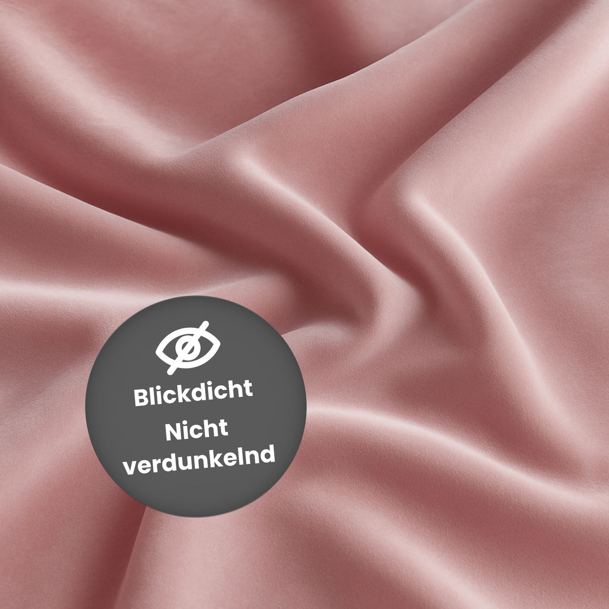 Nachtvorhang "Samtvorhang" altrosa Velvet