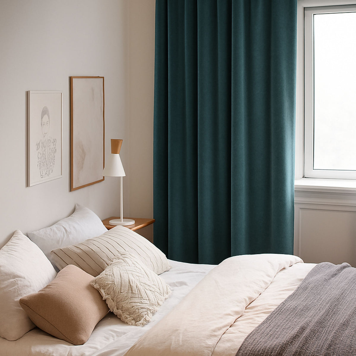 nachtvorhang "samtvorhang" türkis velvet - türkis | vorhangschweiz