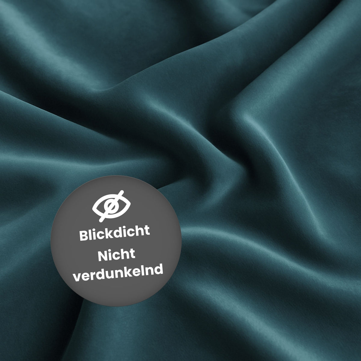 Nachtvorhang "Samtvorhang" türkis Velvet