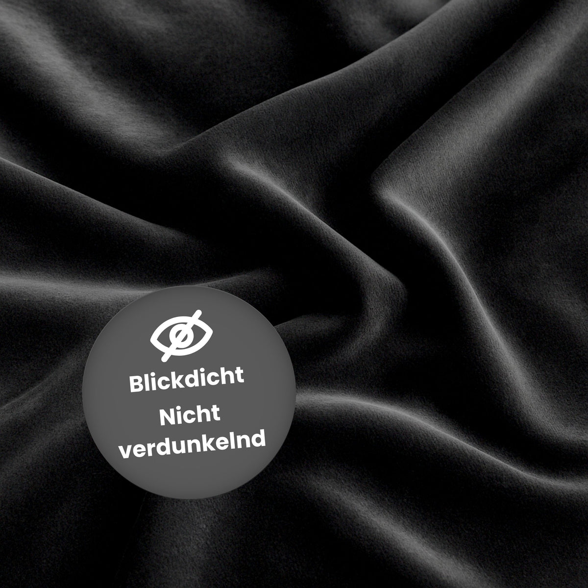 Nachtvorhang "Samtvorhang" schwarz Velvet