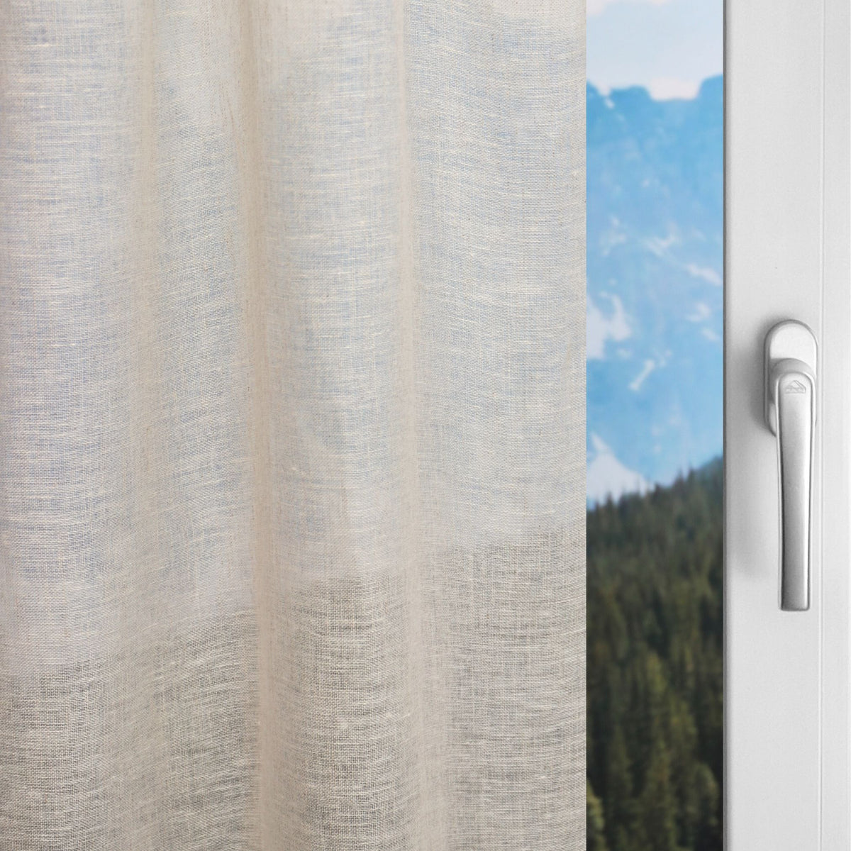 "Linen curtain" day curtain ecru Juist