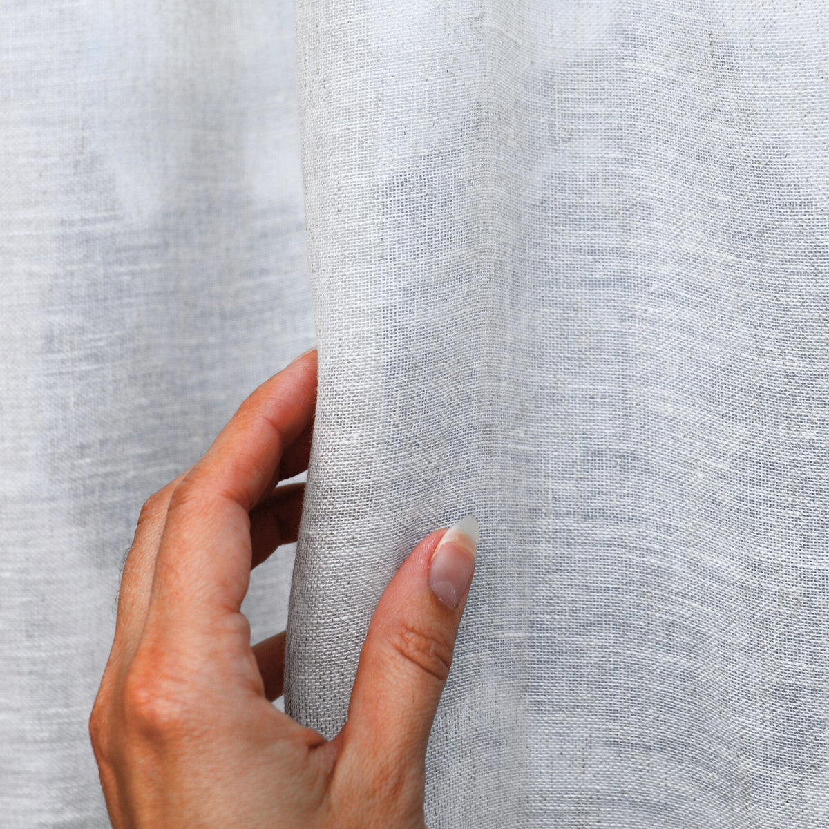 "Linen curtain" day curtain light grey Juist