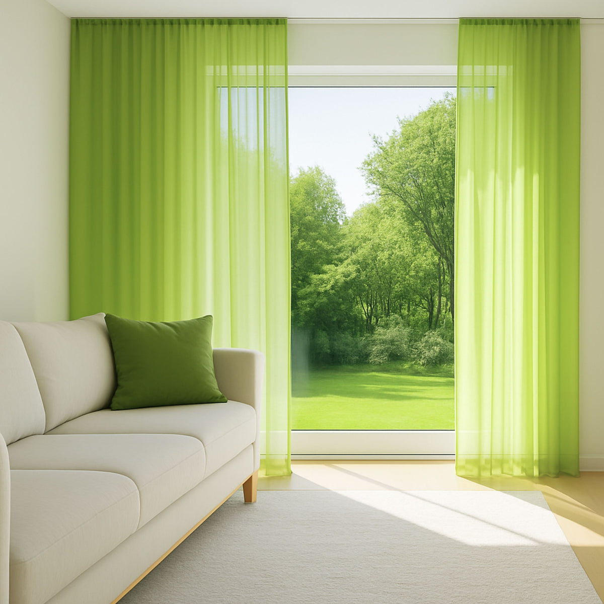 Day curtain apple green Elvira