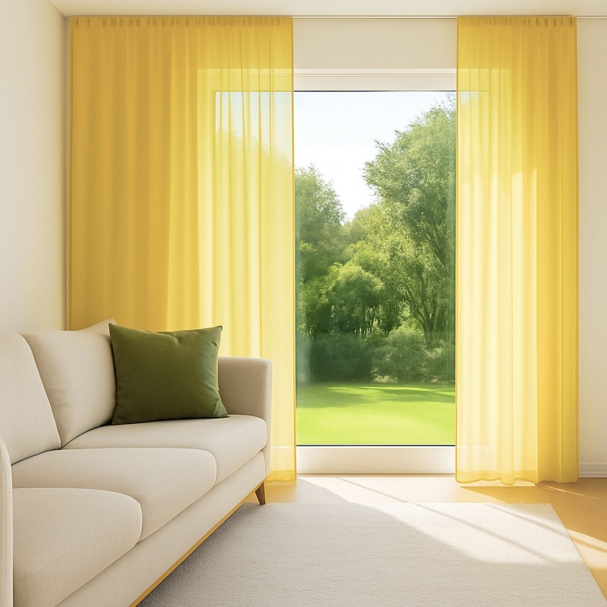 Rideau de jour jaune maïs Elvira