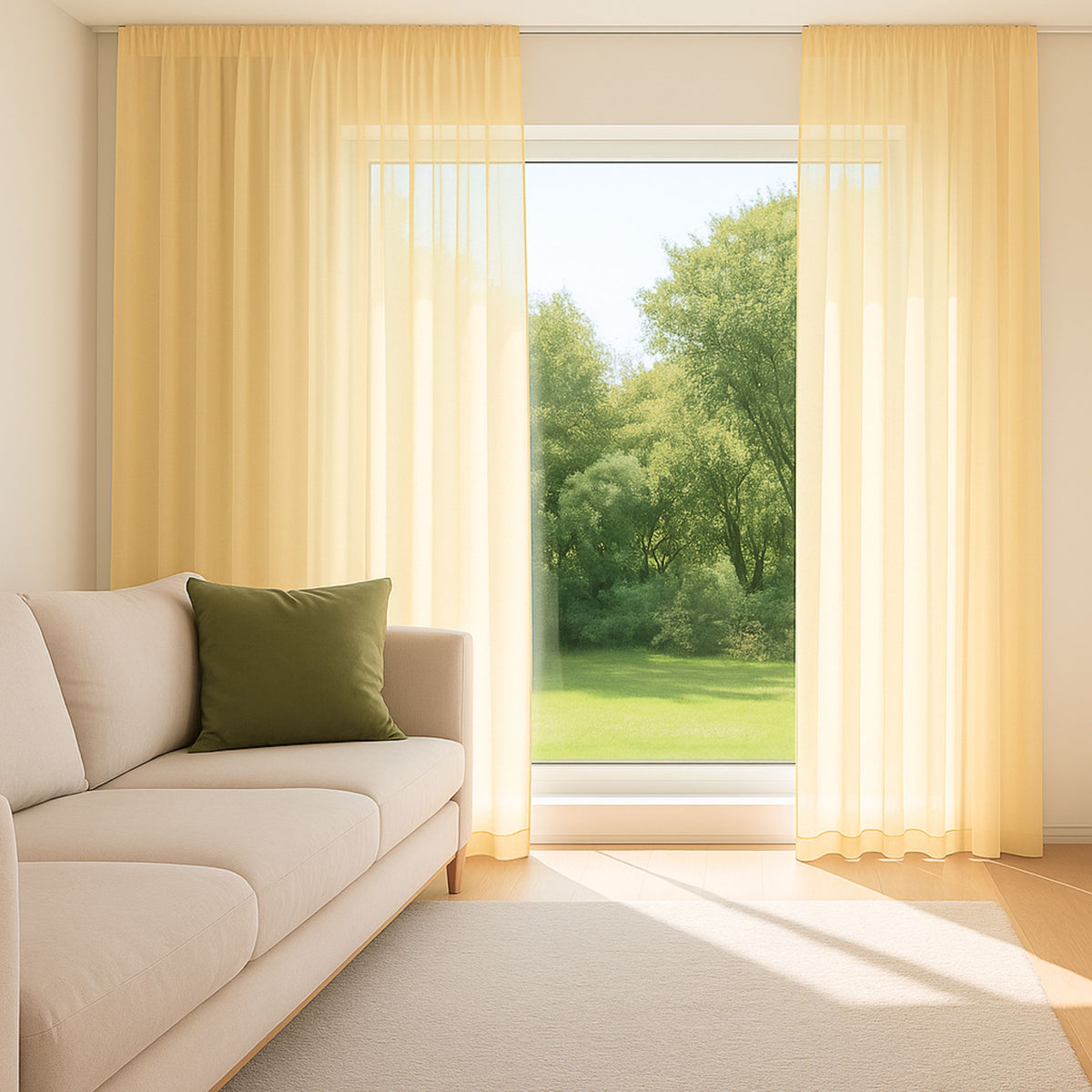 Tagesvorhang hellorange Elvira