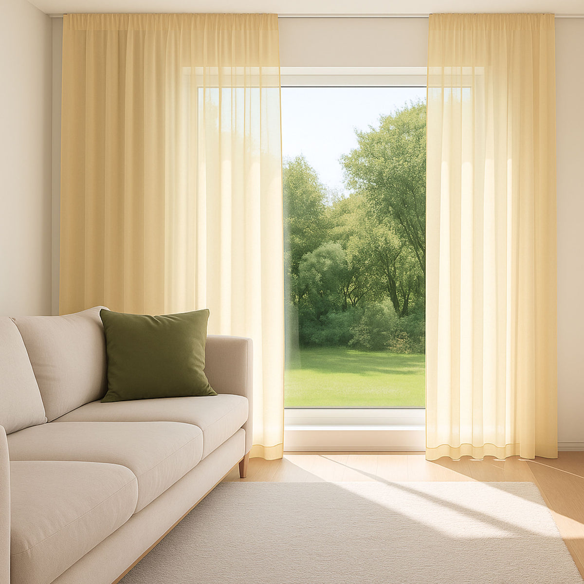 Tagesvorhang orange braun Elvira