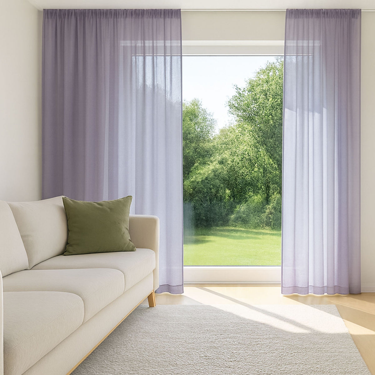 Rideau de jour violet Elvira