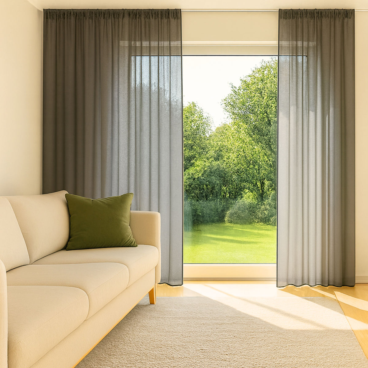 brown day curtain Elvira