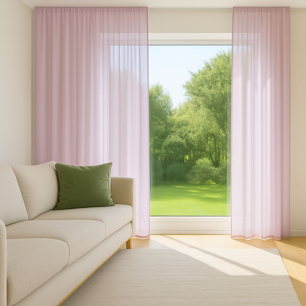 Day curtain, light pink Elvira