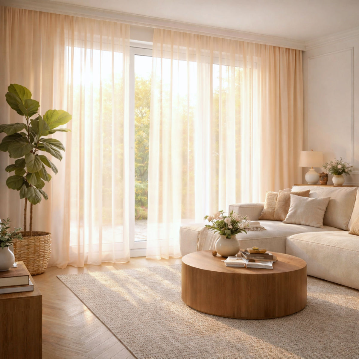 Day curtain salmon Marit