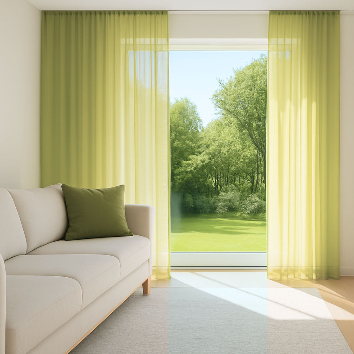 Tenda a giorno verde giallo Tilly