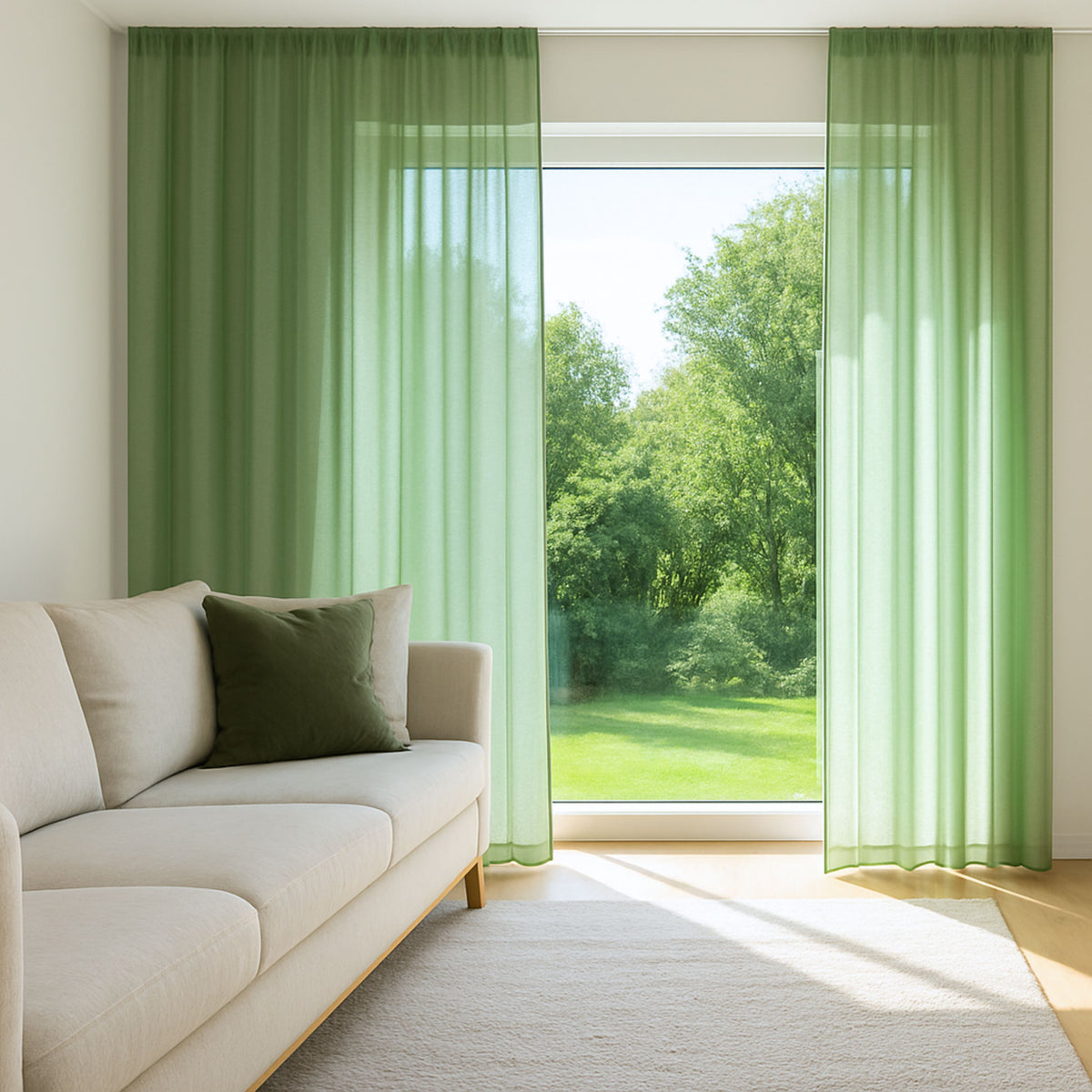 Day curtain lime green Tilly