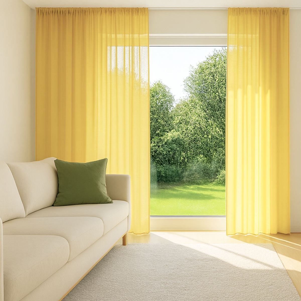 day curtain yellow Tilly