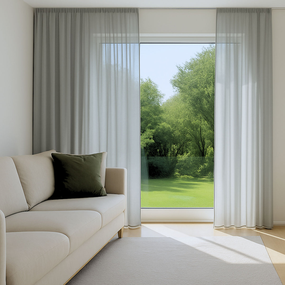 Tagesvorhang dunkelgrau Tilly