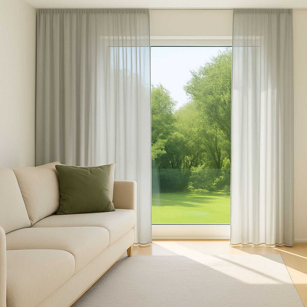 gray day curtain Tilly