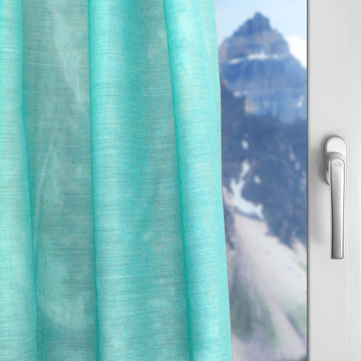 Turquoise day curtain Tilly