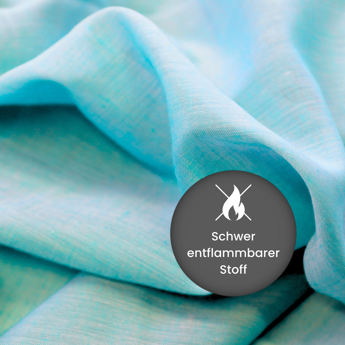 Turquoise day curtain Tilly