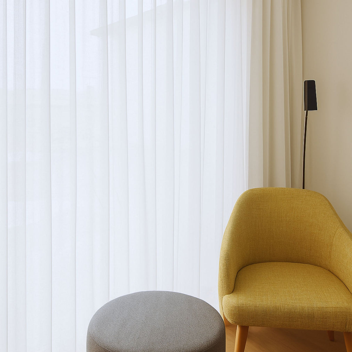 Tagesvorhang weiss Pax