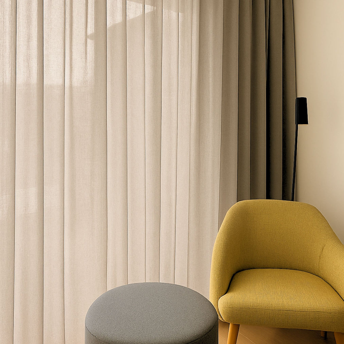 Tenda da giorno color tortora Pax