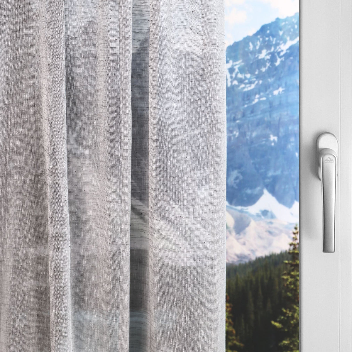 Tagesvorhang grau Pax