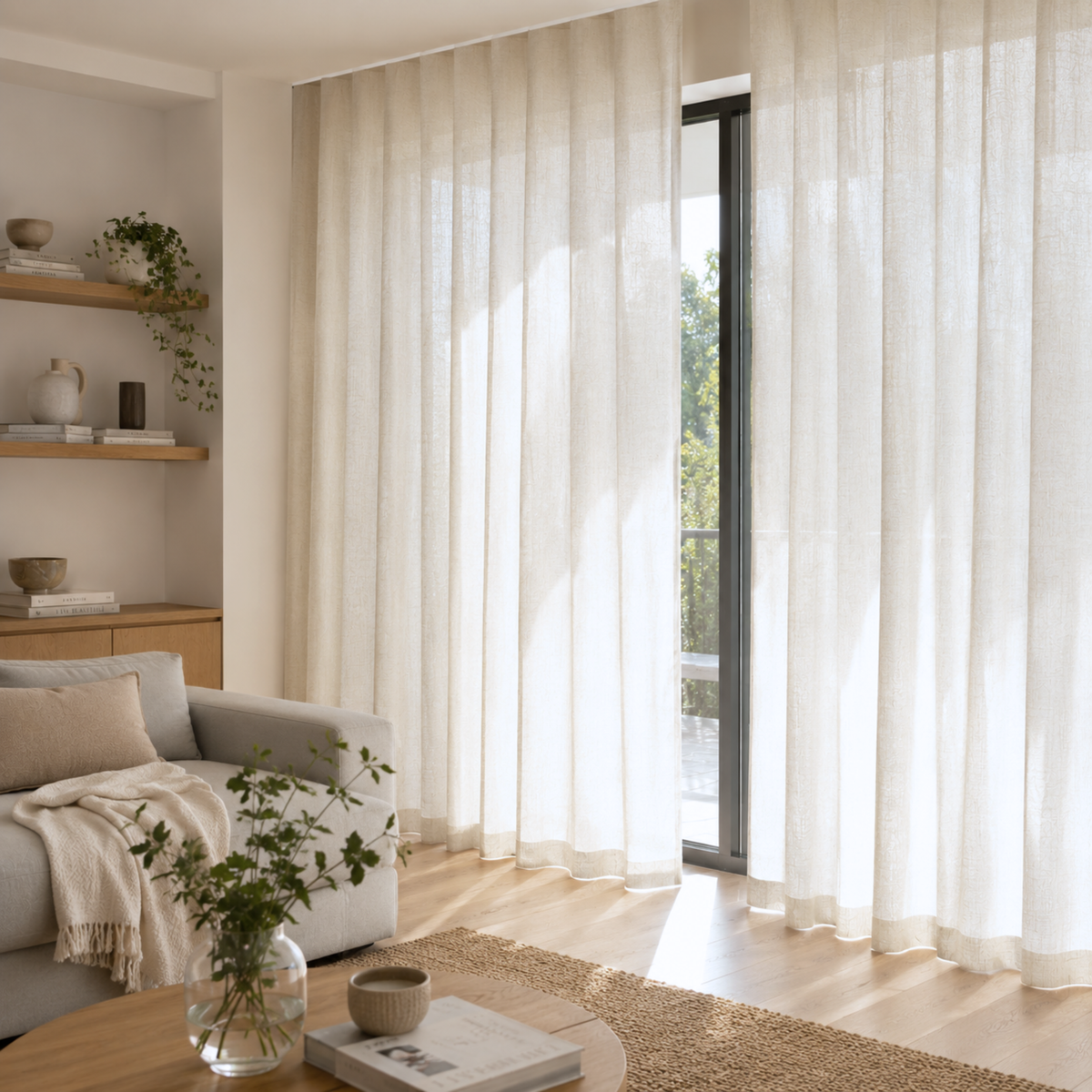 Linen Curtain écru Senna