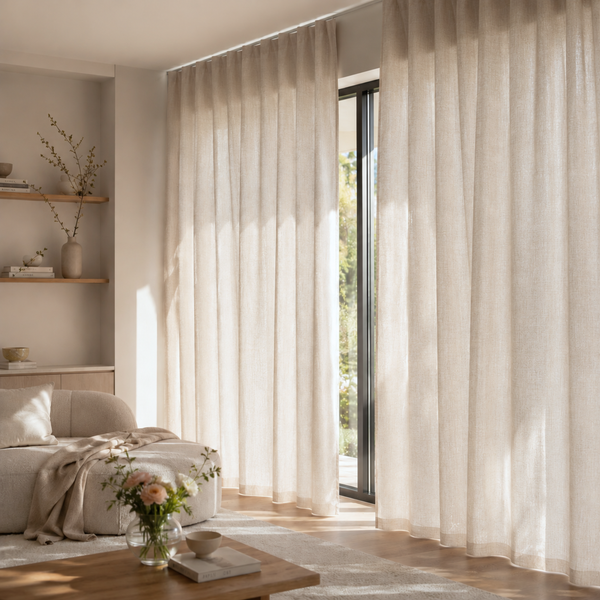 Linen Curtain Beige Senna