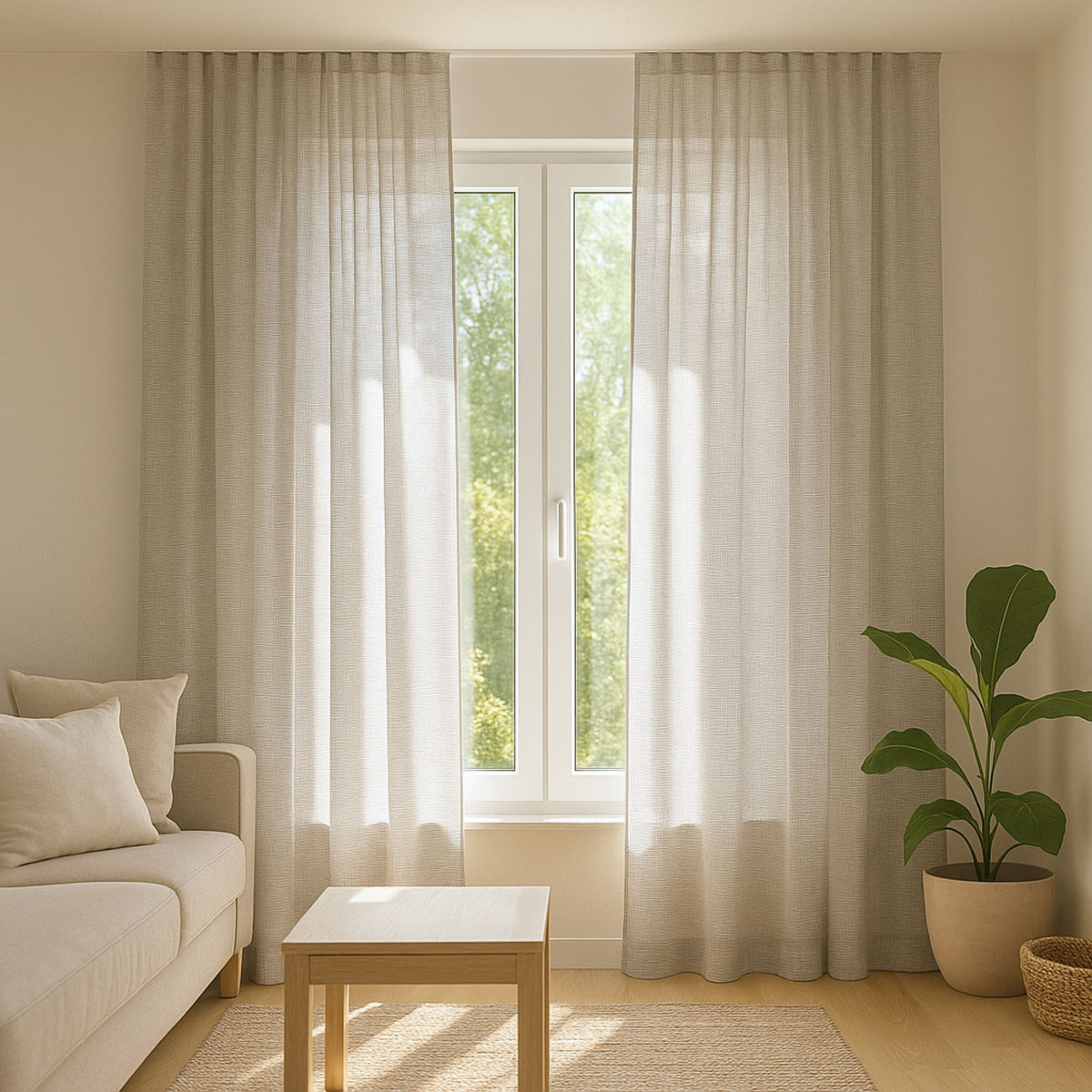 Day curtain beige Wasa