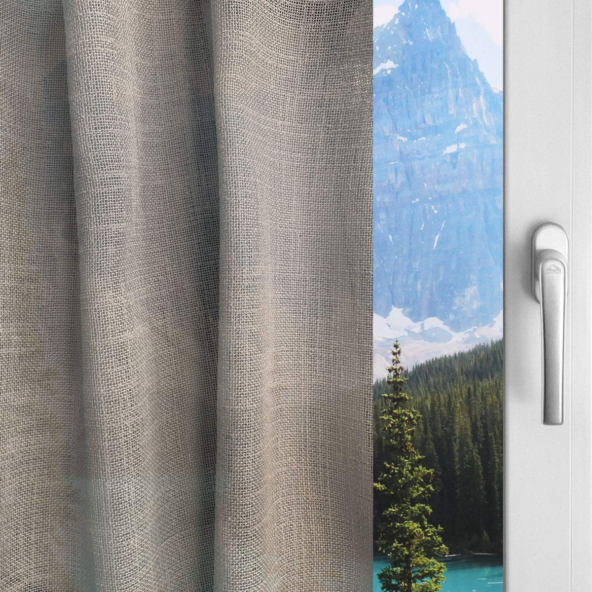 Tagesvorhang taupe Padma