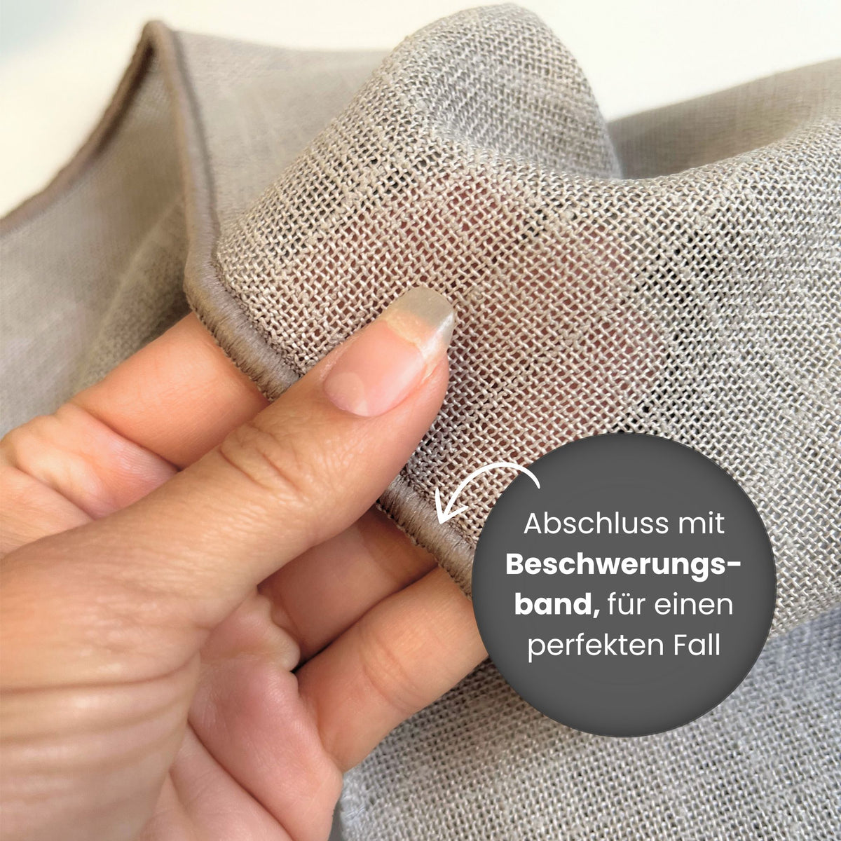 Tagesvorhang taupe Padma