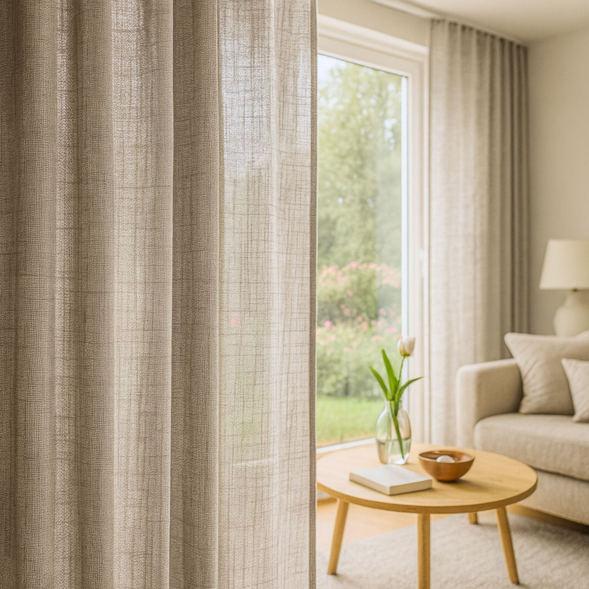 Tagesvorhang taupe Padma