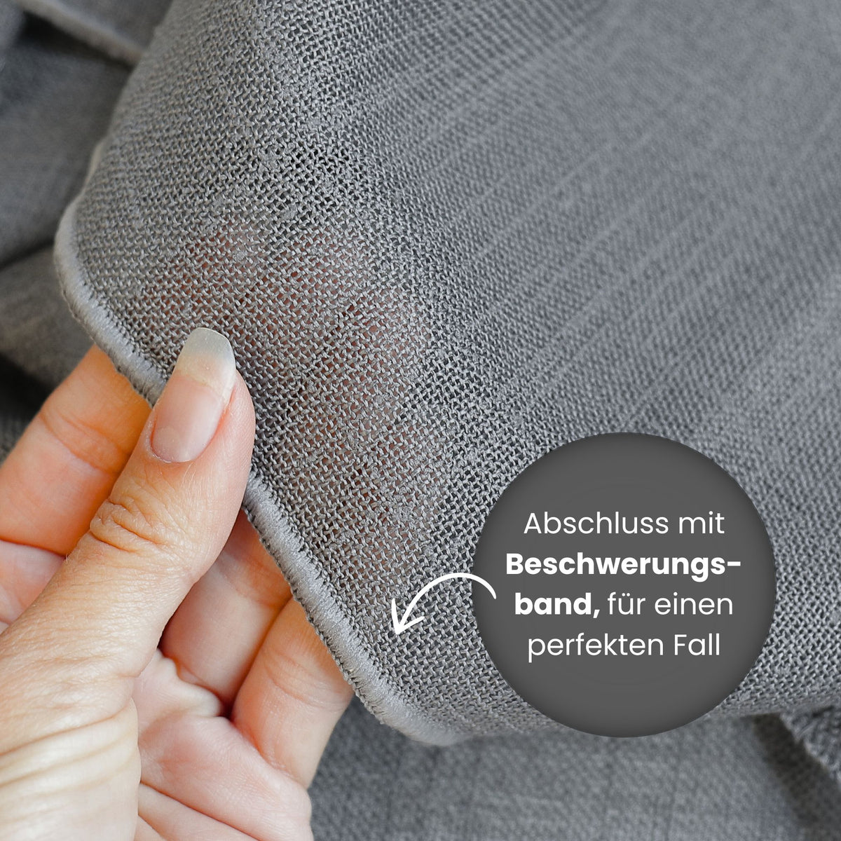 Day curtain dark grey Padma