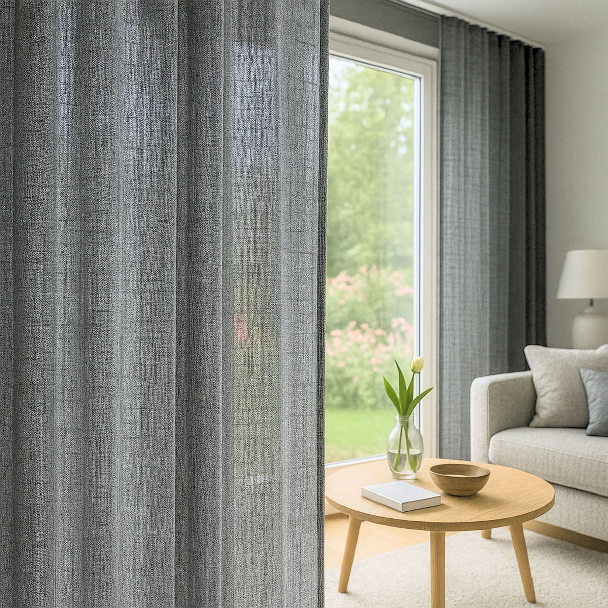 Day curtain dark grey Padma