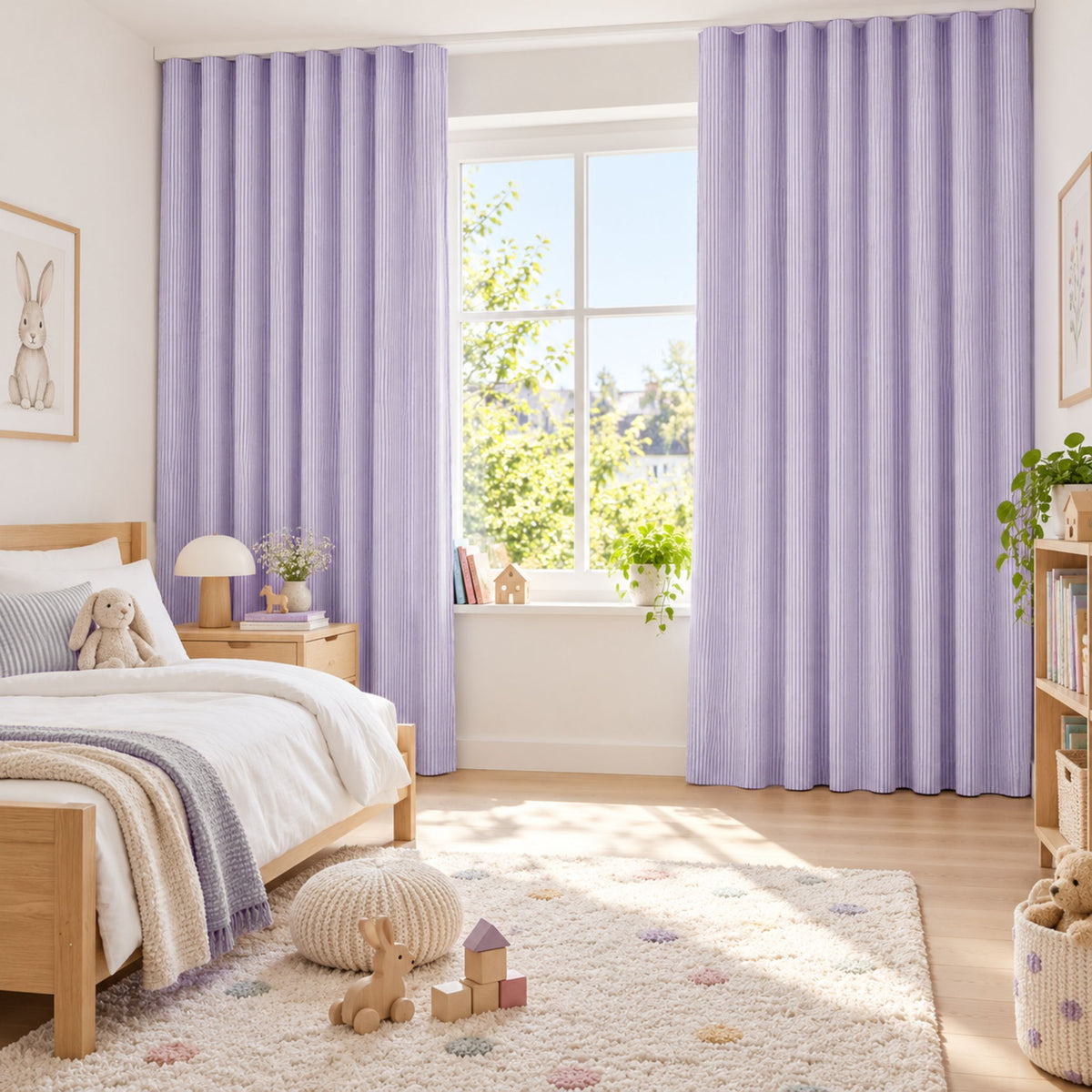 Night curtain violet tiger "stripes"