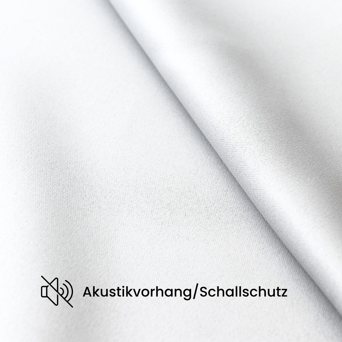 Verdunkelungsvorhang "Akustikvorhang" weiss Viktoria