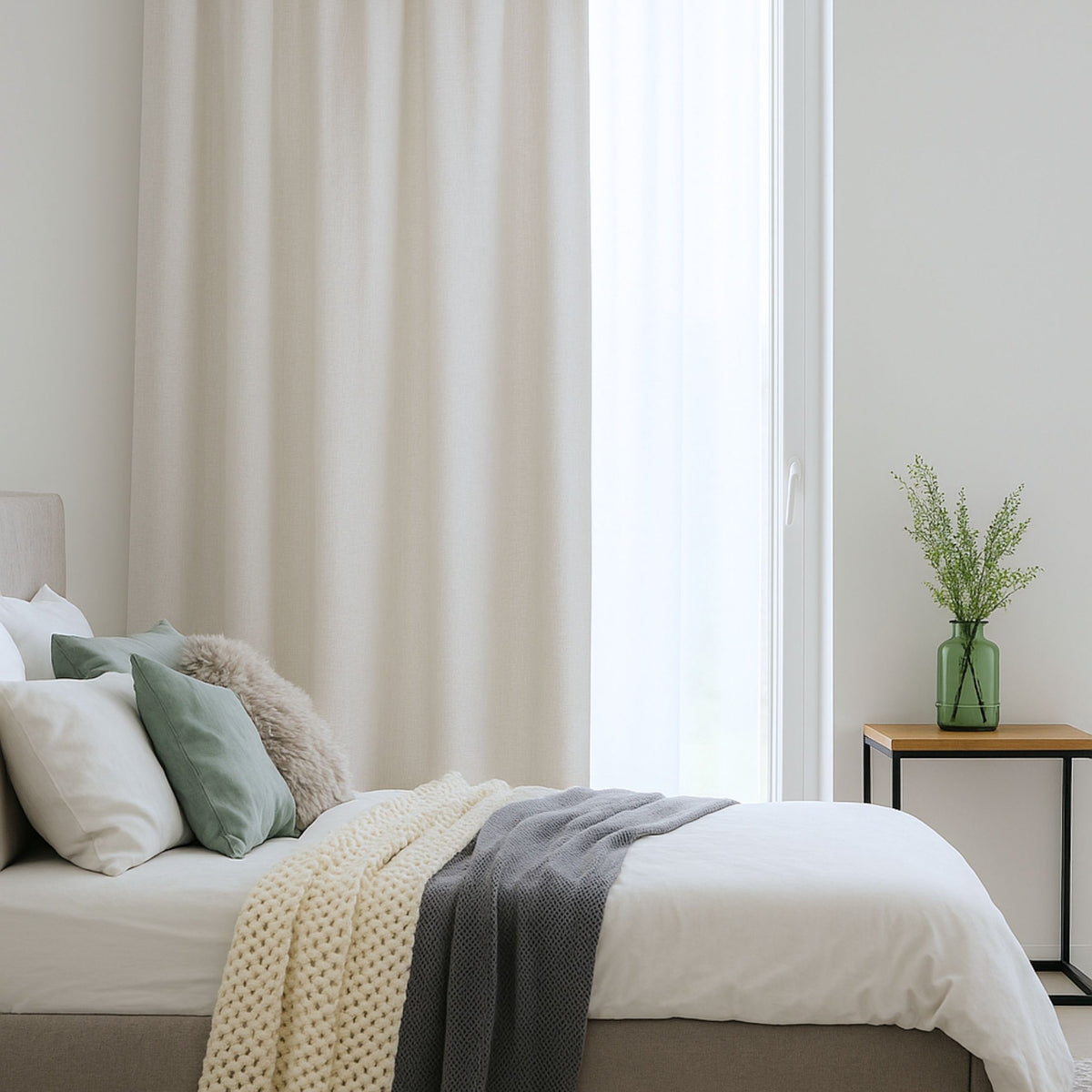 Verdunkelungsvorhang "Akustikvorhang" weiss Viktoria