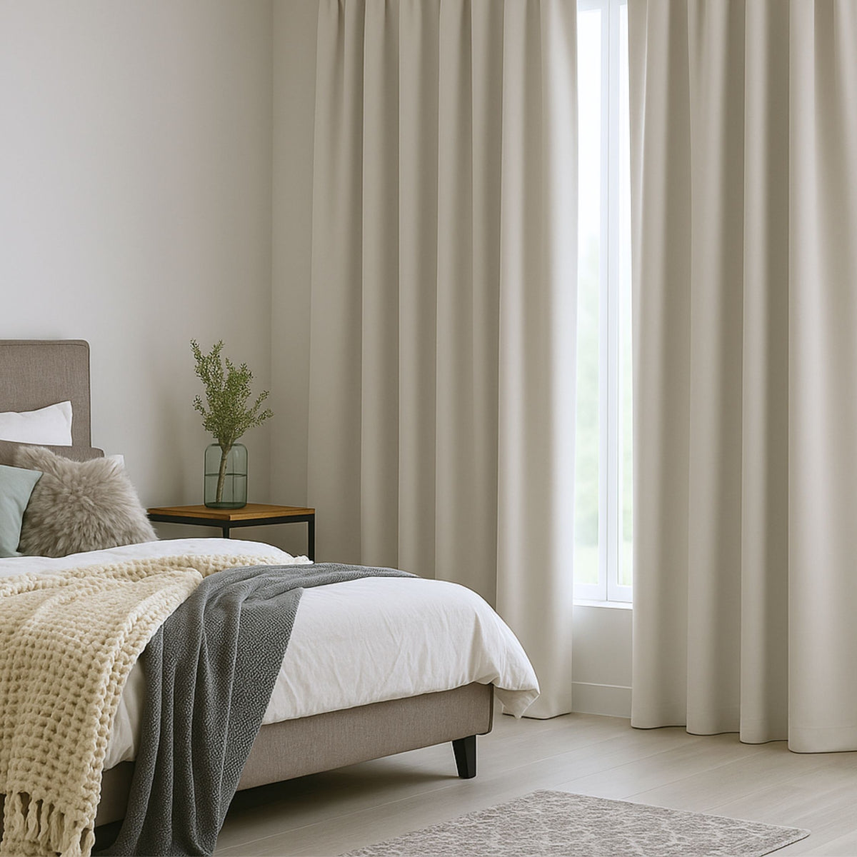 Rideau de l'appareil "rideau acoustique" off blanc viktoria