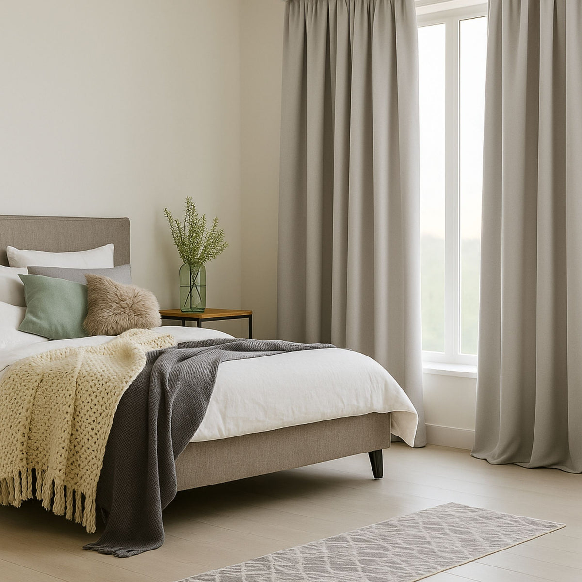 Rideau de l'appareil "rideau acoustique" Écru Viktoria