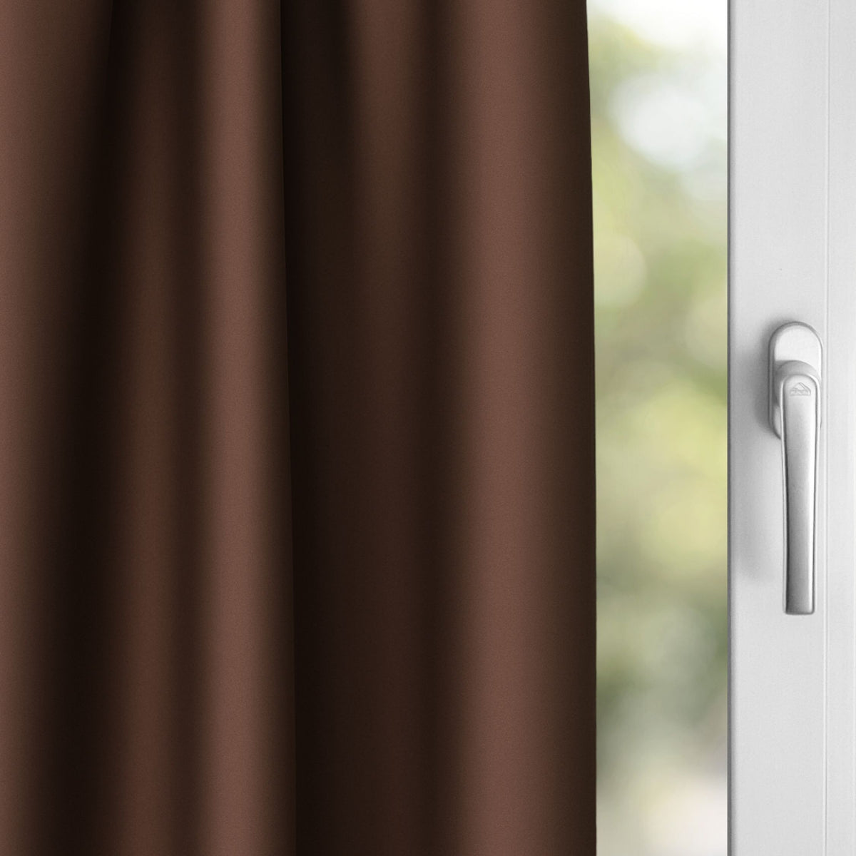 Verdunkelungsvorhang "Akustikvorhang" dunkelbraun Viktoria